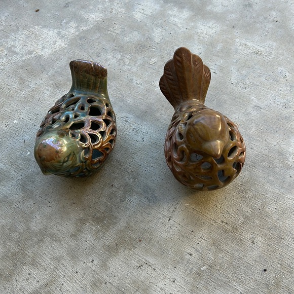 ceramic birds set of two - Picture 2 of 8